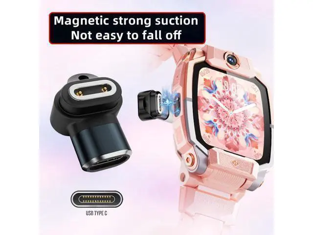 Alt view image 3 of 7 - 2pcs/lot Magnetic Smart Watch Charging Adapter Vertical USB Type-C to 2-Pin Compatible with IMOO Z6 Z6S Z6Pro Z7 Z7A Z7S Z8 Z8A Z9 Z10 Z11