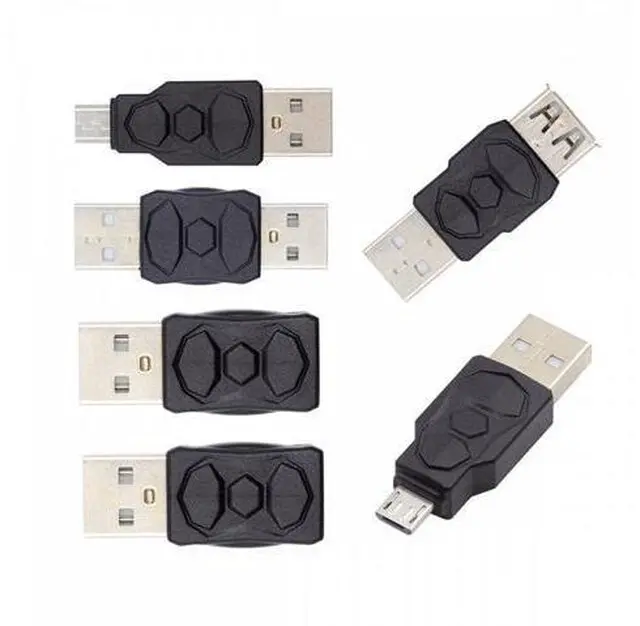 Main image of 6pcs/lot Type-A Micro USB 2.0 Mini USB 5Pin Male to Female Extension Data Power Adapter
