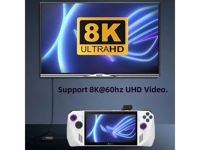 Alt view image 6 of 7 - HKCY 20Gbps USB3.1 Type C Male to Female Power Data Video Adapter Opposite U Shape Back Angled Compatible with ROG Ally Steam Deck Phone NS Switch
