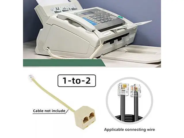Alt view image 6 of 7 - 4pcs/lot 1-in-2-out 1-to-3 1-to-4 Way Outlet 6P4C RJ11 RJ12 Telephone Phone Modular Jack Line Splitter Adapter Extender