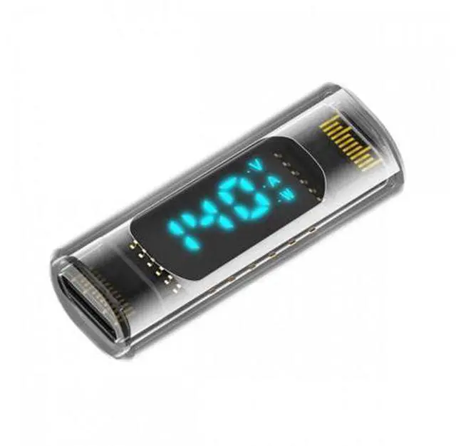 Main image of Type-C Smart LED Display USB-C Female to Female Extension Adapter USB4.0 40Gbps 140W Current Voltage Monitoring Tester Detector