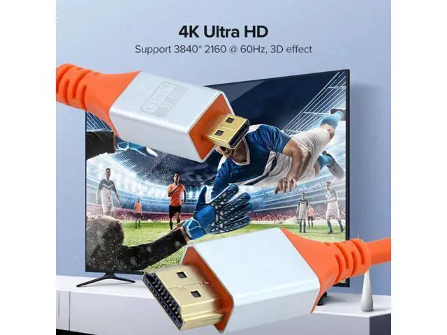 Alt view image 7 of 7 - Micro HDMI 4K to HDMI Ultra Soft High Flex HDTV Cable Hyper Super Flexible Cord High Speed Type-A Male to Male for Computer HDTV (2.0M)
