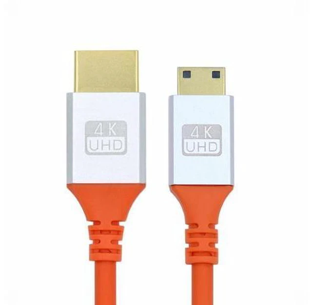 Main image of Mini HDMI 4K to HDMI Ultra Soft High Flex HDTV Cable Hyper Super Flexible Cord High Speed Type-A Male to Male for Computer HDTV (100cm)
