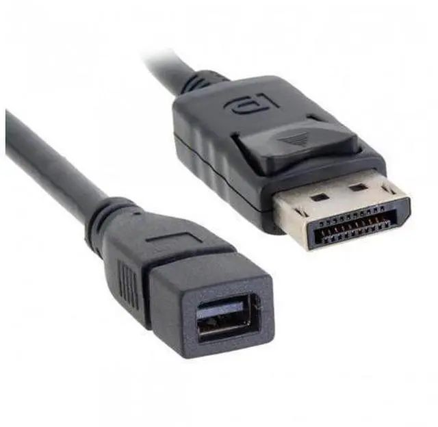 Alt view image 3 of 7 - SM DP DisplayPort Male to Mini DP DisplayPort Female Cable 20cm for Displays HDTV Monitor