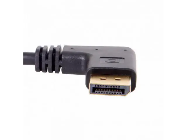 Alt view image 5 of 7 - Right Angled DP DisplayPort 90 Degree to Mini DP DisplayPort Female Cable for Displays Monitors