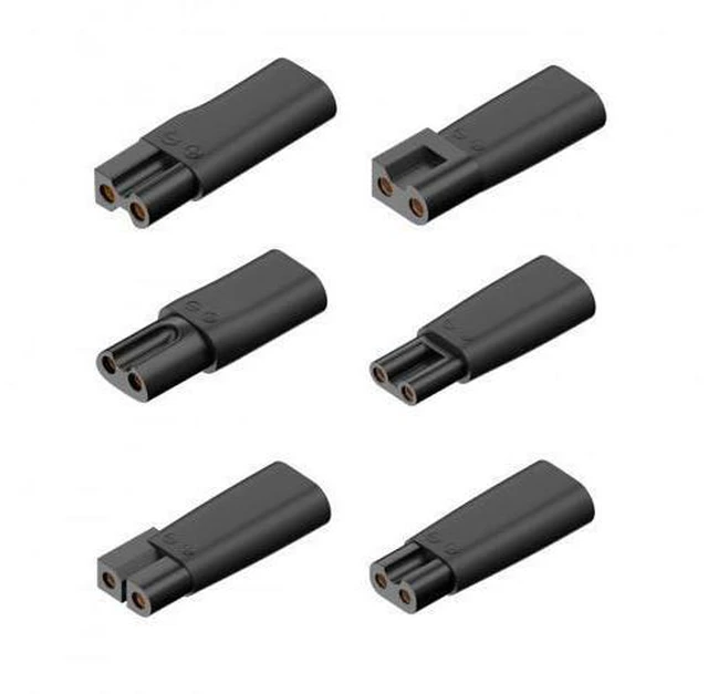 Alt view image 2 of 7 - HKCY 6pcs/set USB-C Female to 2Pin DC 5V Power Charge Adapter for Electric Hair Clipper Beard Trimmers Shavers Beauty Instruments