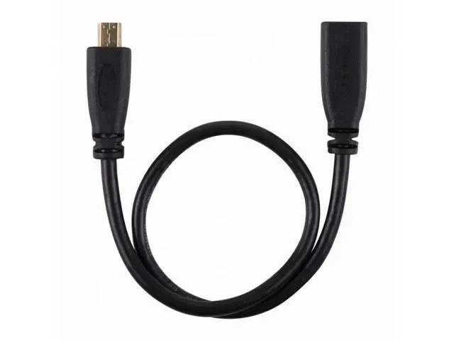 Alt view image 6 of 7 - HDMI 1.4 D Type Micro HDMI Male to Micro HDMI Female M/F Extension Cable 30cm