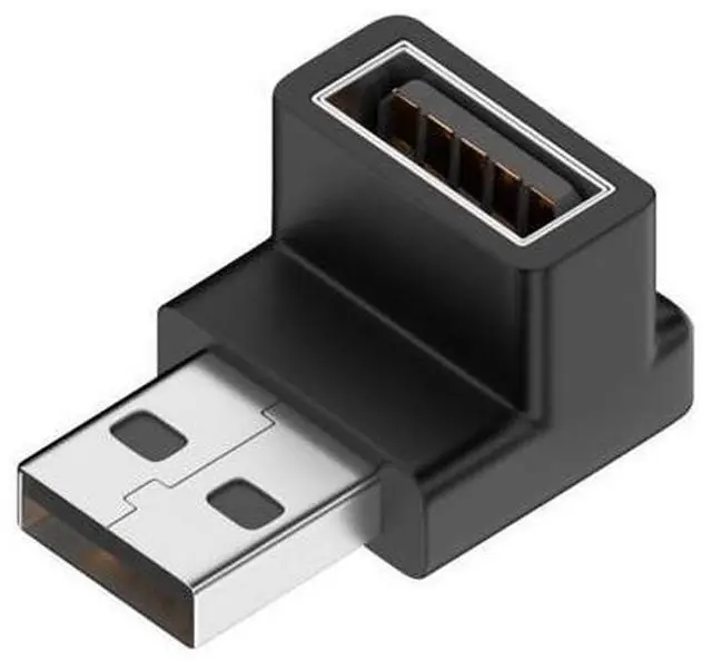 Main image of HKCY 10Gbps USB3.0 Male to Female Extension Power Data Video Adapter 90 Degree Down Angled Type