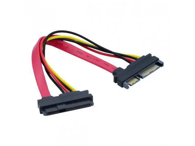 Alt view image 2 of 7 - HKCY SF-008 SFF-8482 SAS 29 Pin to SATA 22Pin Hard Disk Drive Raid Extension Cable with 15 Pin SATA Power Port