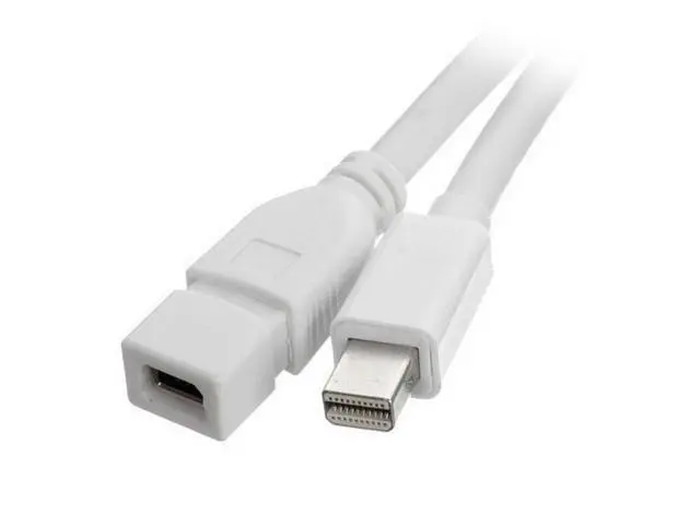 Alt view image 4 of 7 - SM 6ft Mini DisplayPort Male to Mini DP DisplayPort Female Extension Cable 1.8m