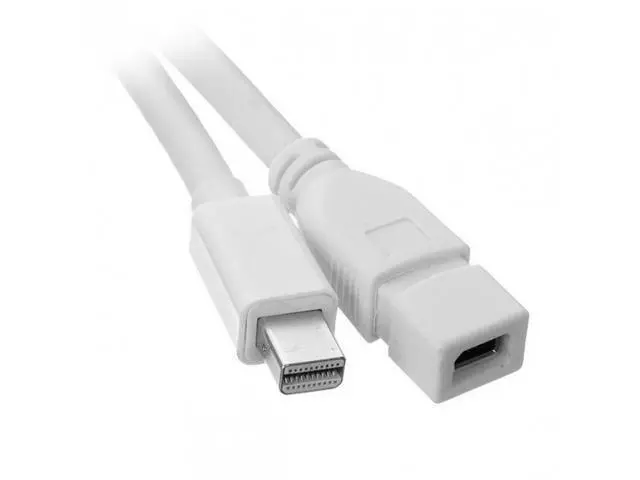 Alt view image 7 of 7 - SM 6ft Mini DisplayPort Male to Mini DP DisplayPort Female Extension Cable 1.8m