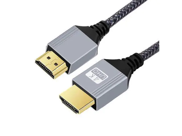 Alt view image 2 of 7 - 0.3m HDMI 2.0 Male to HDMI Type-A Male 4K 60hz Cable with Sleeve Straight Connector for HDTV Computer Laptop Monitor