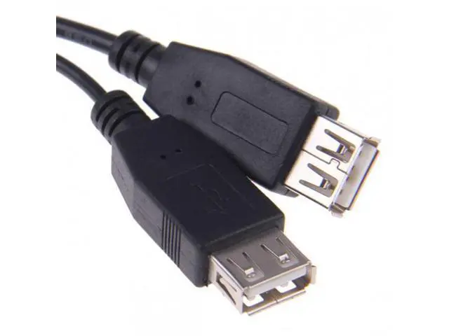 Alt view image 5 of 7 - SM USB 2.0 A Male to Dual Data USB 2.0 A Female + Power Cable USB 2.0 A Female Extension Cable 20cm