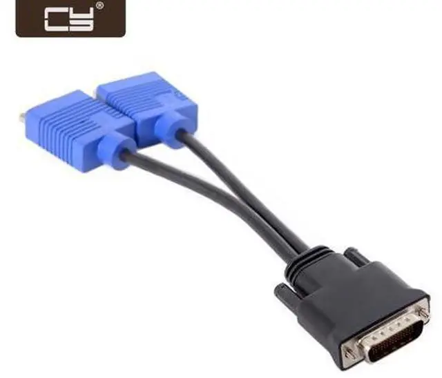 Main image of DMS-59pin Male to Dual 15Pin VGA RGB Female Splitter Extension Cable for PC Graphics Card DB-025