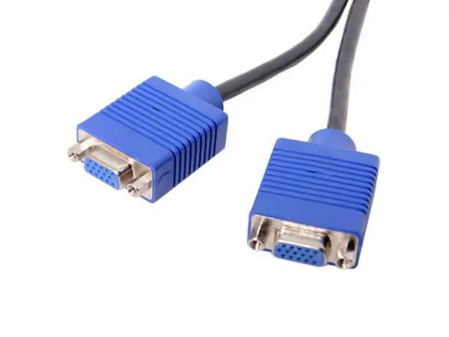 Alt view image 5 of 5 - DMS-59pin Male to Dual 15Pin VGA RGB Female Splitter Extension Cable for PC Graphics Card DB-025