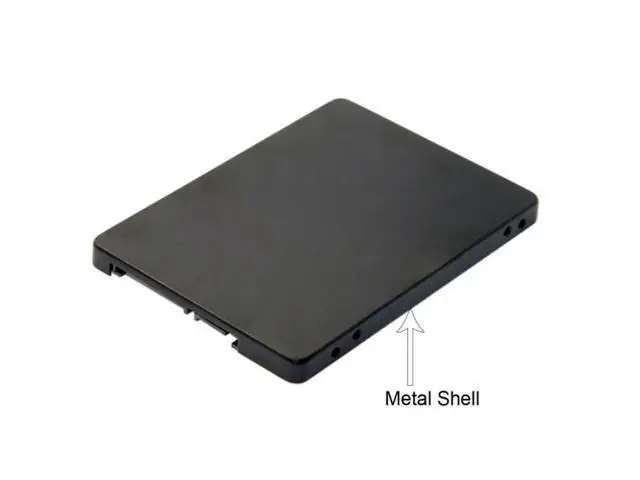 Alt view image 6 of 7 - B+M Key Socket 2 M.2 NGFF (SATA) SSD to 2.5 SATA Adapter Card Adapter with Black Metal Case SA-104-BK