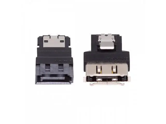 Alt view image 2 of 6 - 2pcs/lot SATA 7Pin Male to ESATA Female & External ESATA to SATA Adapter Extender for SSD Disk