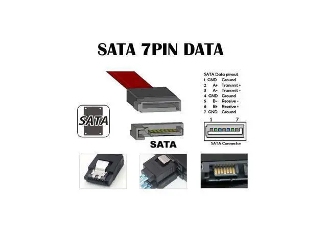 Alt view image 6 of 6 - 2pcs/lot SATA 7Pin Male to ESATA Female & External ESATA to SATA Adapter Extender for SSD Disk