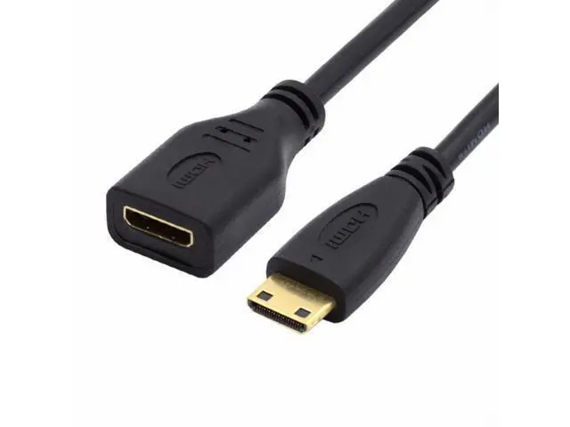 Alt view image 2 of 7 - 15cm Mini HDMI Type-C Socket Female to Mini HDMI Male Adapter Extension Cable for Camera HDTV 4K 1080P