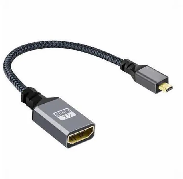 Main image of 4K Type-D Micro HDMI 1.4 Male to HDMI Female Extension Cable for DV MP4 Camera DC Laptop