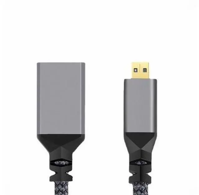 Alt view image 2 of 7 - 4K Type-D Micro HDMI 1.4 Male to HDMI Female Extension Cable for DV MP4 Camera DC Laptop