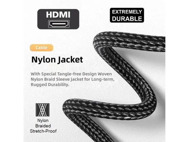 Alt view image 7 of 7 - HKCY 4K Type-D Micro HDMI 1.4 Male 90 Degree Up Angled to HDMI Female Extension Cable for DV MP4 Camera DC Laptop