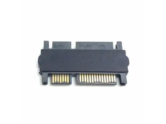 Alt view image 2 of 7 - SM 3.5" & 2.5inch SATA 22Pin 7+15 Male to SATA 22P 7+15 Male extension convertor Straight adapter