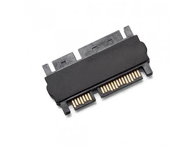 Alt view image 4 of 7 - SM 3.5" & 2.5inch SATA 22Pin 7+15 Male to SATA 22P 7+15 Male extension convertor Straight adapter
