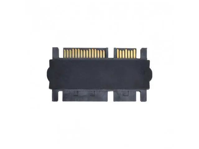 Alt view image 6 of 7 - SM 3.5" & 2.5inch SATA 22Pin 7+15 Male to SATA 22P 7+15 Male extension convertor Straight adapter