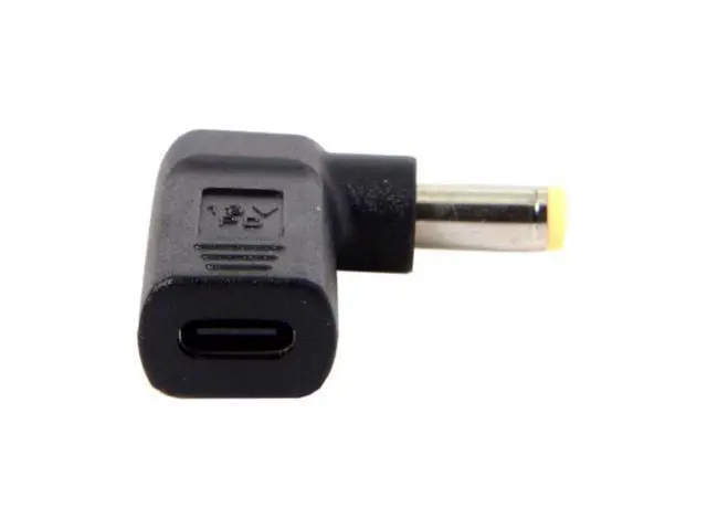 Alt view image 4 of 5 - USB 3.1 Type C USB-C to 5.5*2.5mm Adapter 90 Degree Angled