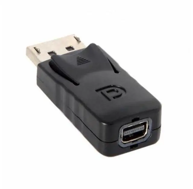 Main image of Black DP DisplayPort Male to Mini DP DisplayPort Female Adapter for Displays HDTV Monitor