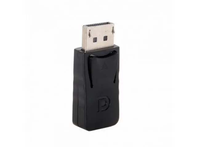 Alt view image 6 of 7 - Black DP DisplayPort Male to Mini DP DisplayPort Female Adapter for Displays HDTV Monitor
