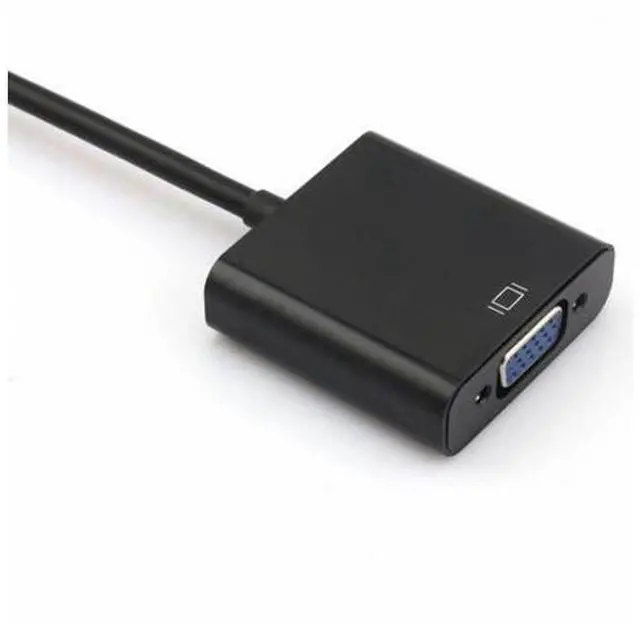 Alt view image 2 of 7 - hdmi input to VGA female output projectors monitors adapter PC Laptop Black