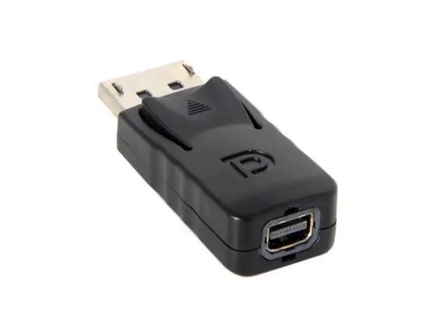 Alt view image 3 of 7 - SM Black DP DisplayPort Male to Mini DP DisplayPort Female Adapter for Displays HDTV Monitor