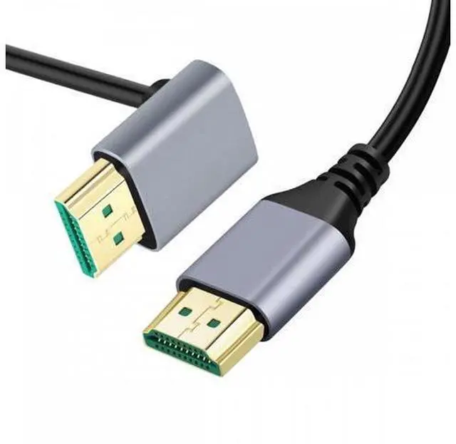 Main image of 0.5M HDMI 2.1 Ultra Thin HDTV Cable 8K 4K Hyper Super Flexible Slim Cord Up Angled 90 Degree Type-A Male to Male for Computer HDTV
