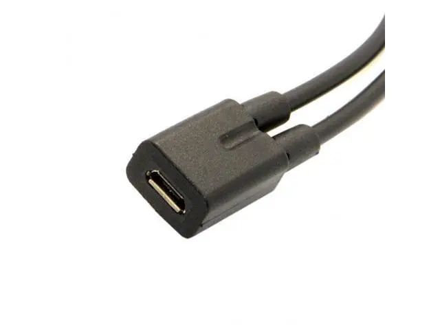 Alt view image 4 of 6 - SM Micro USB Female to USB-C Type C USB 3.1 & Micro USB Male Splitter Extension Charge Cable