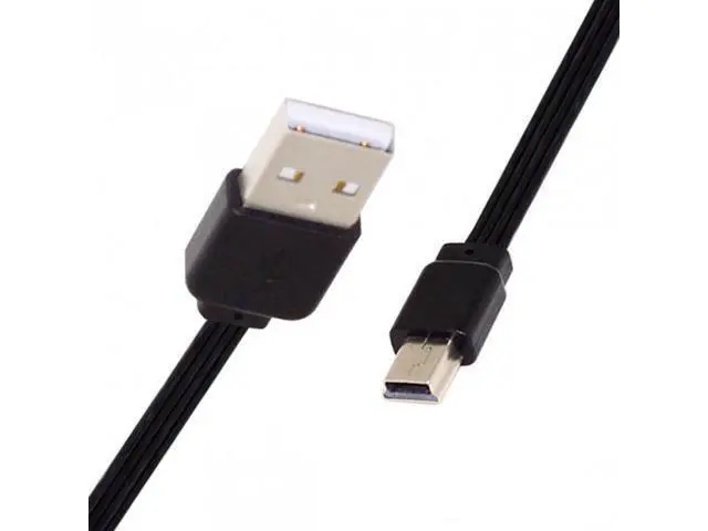 Alt view image 2 of 7 - SM 13cm USB 2.0 Type-A Male to Mini 5Pin USB Male Male Data Flat Slim FPC Cable for FPV & Disk & Phone