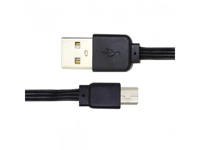 Alt view image 3 of 7 - SM 13cm USB 2.0 Type-A Male to Mini 5Pin USB Male Male Data Flat Slim FPC Cable for FPV & Disk & Phone