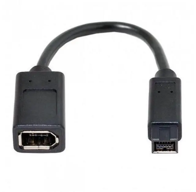 Main image of HKCY CA-012 IEEE 1394 6Pin Female to 1394b 9Pin Male Firewire 400 to 800 Cable 20cm