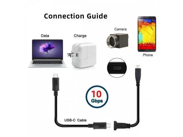 Alt view image 6 of 7 - USB-C USB 3.1 Type-C Male to Female Extension Data Cable with Panel Mount Screw Hole