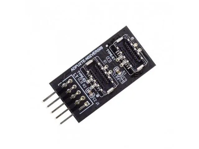 Alt view image 2 of 7 - Dual USB 3.1 Front Panel Socket Key-A Type-E to USB 2.0 9Pin 10Pin Mainboard Header Male Cable Extension Adapter