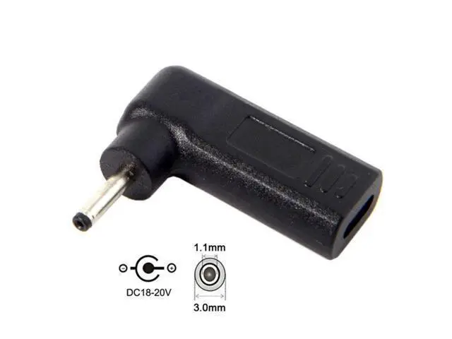 Alt view image 2 of 4 - USB 3.1 Type C USB-C to 3.0*1.1mm Adapter 90 Degree Angled