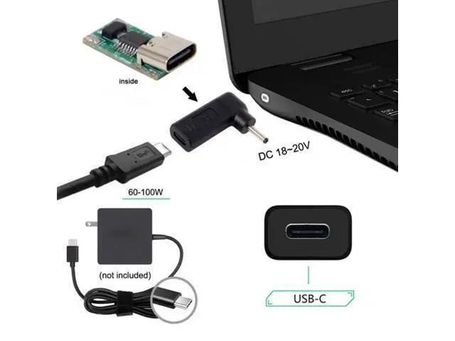 Alt view image 4 of 4 - USB 3.1 Type C USB-C to 3.0*1.1mm Adapter 90 Degree Angled