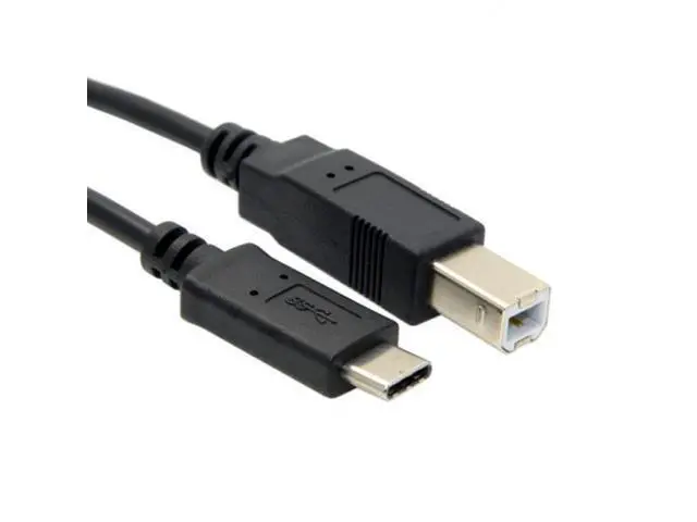 Alt view image 3 of 7 - SM USB-C USB 3.1 Type C Male to USB 2.0 B Type Male Data Cable for Cell Phone & Mac & Laptop