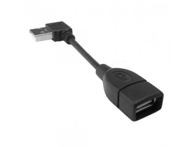 Alt view image 6 of 7 - SM 480M USB 2.0 Left Angled 90 degree A type male to Female extension cable 10cm