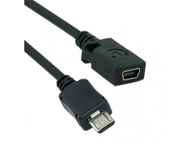 Alt view image 6 of 7 - SM Micro USB 5pin Male to Mini USB 5Pin Female Data Charge Cable 10cm