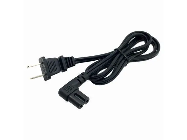 Alt view image 5 of 7 - SM USA 2pin Male to 90 Degree Right Angled IEC 320 C7 Power Supply Cord cable 1M