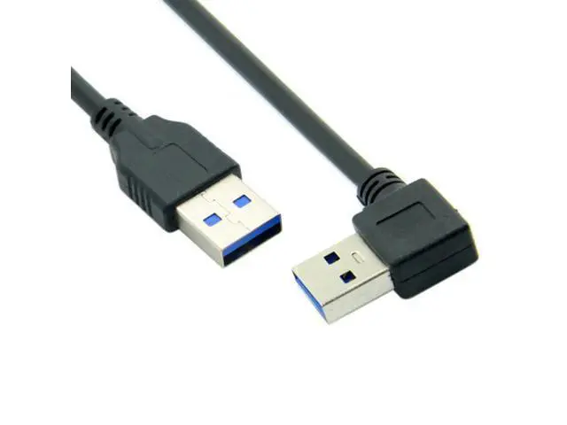 Alt view image 7 of 7 - SM 90 Degree Right Angled USB 3.0 A Type Male to Straight A Type Male Data Cable 40cm