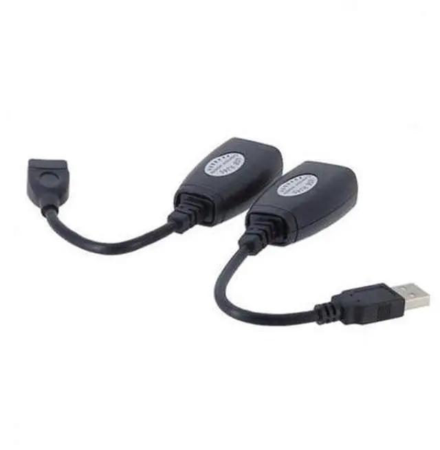 Main image of SM USB Keyboard Mouse Over RJ45 CAT5E CAT6 Cable Extension Extender Cable Adapter