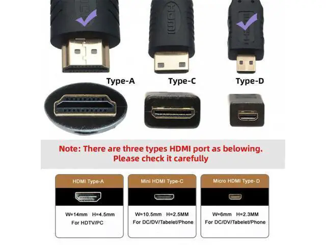 Alt view image 3 of 7 - 90 Degree Left Angled Micro HDMI 2.1 Ultra Thin HDTV Cable 8K 4K Hyper Super Flexible Slim Cord Type-A to Type-D for Camera HDTV